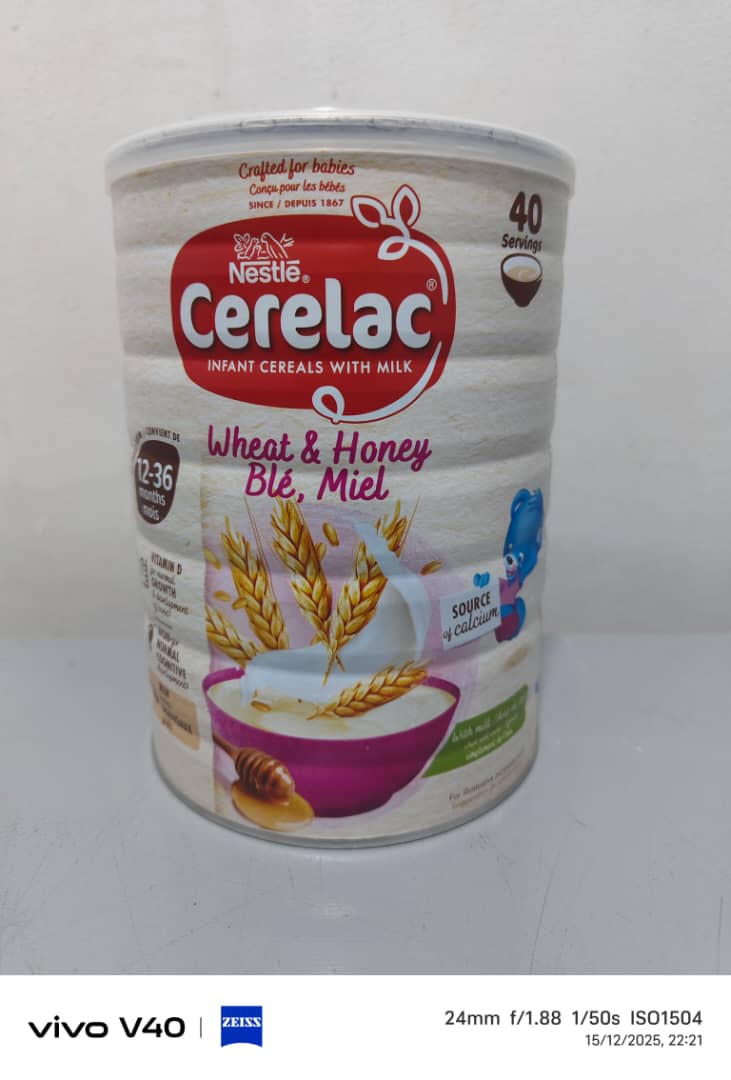 Nestlé CERELAC Wheat & Honey Infant Cereal – 40 Servings 