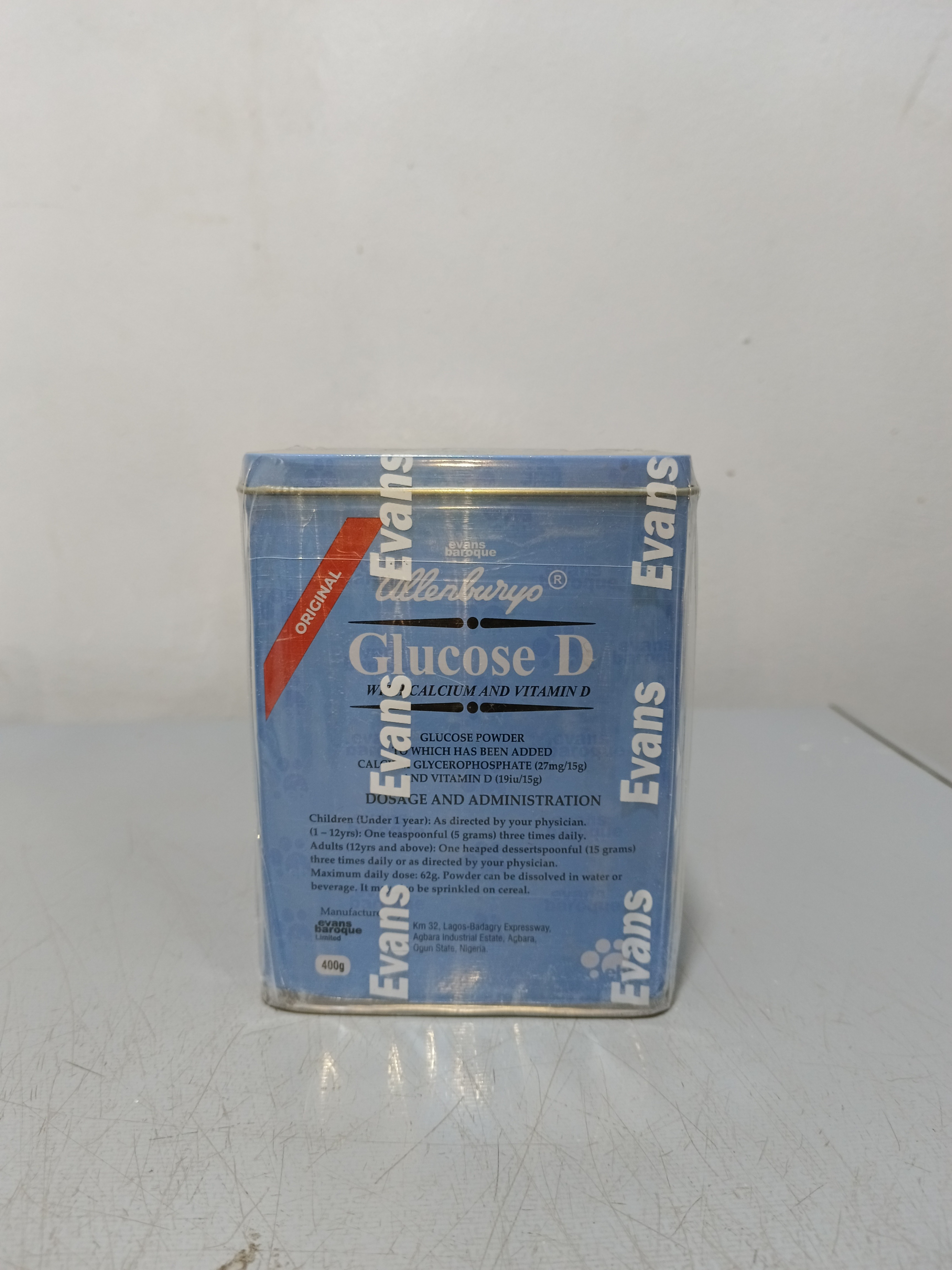 Allenbury Evans glucose 400h
